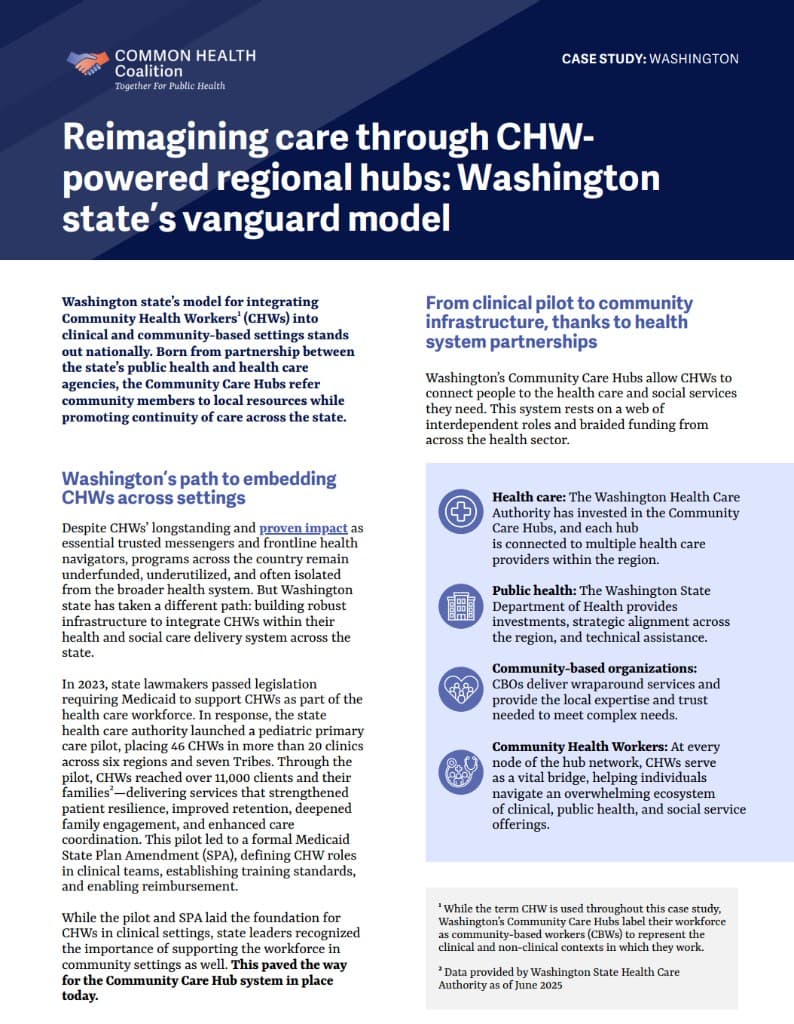 Reimagined Care Through CHW-Powered Hubs